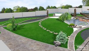 9 Gambar Model Taman Minimalis Berbatu. Bisa Serap Banyak Air!
