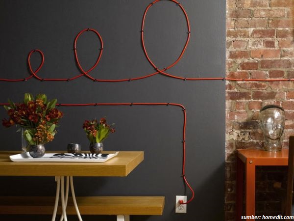dekorasi kabel dinding