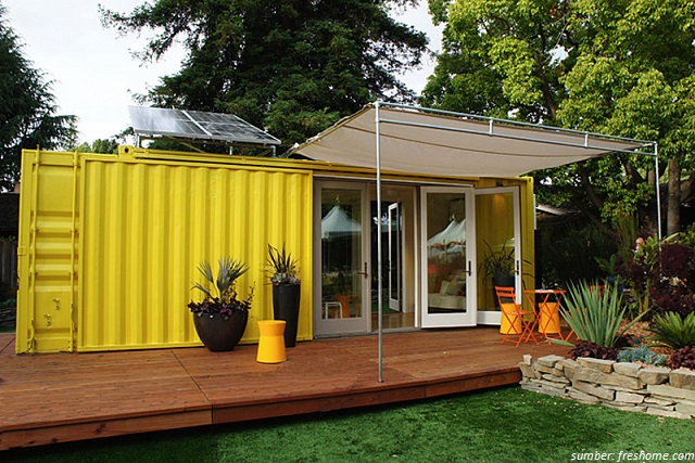 Desain Eksterior dan Interior Rumah Kontainer yang Simpel. Cakep, nih!