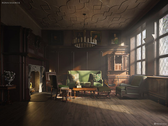 12 Foto Interior Rumah dari 600 Tahun Hingga Kini. Keren Banget!