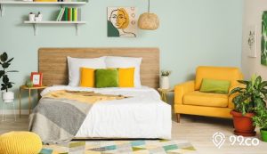 kombinasi warna cat kamar tidur