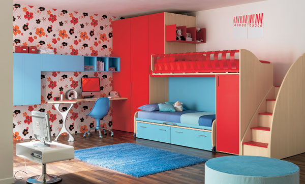 7 Inspirasi Desain Tempat Tidur Tingkat Minimalis Anak Hemat Ruang
