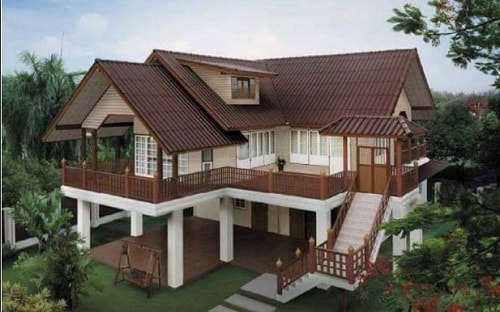7 Inspirasi Desain Rumah Panggung Minimalis. Bikin Aman dari Banjir, Contek Yuk!