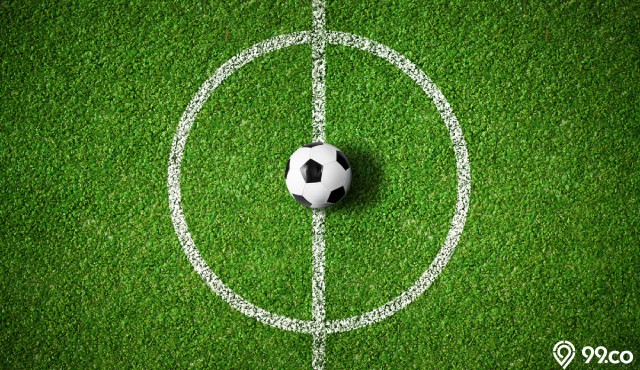 ukuran lapangan sepak bola