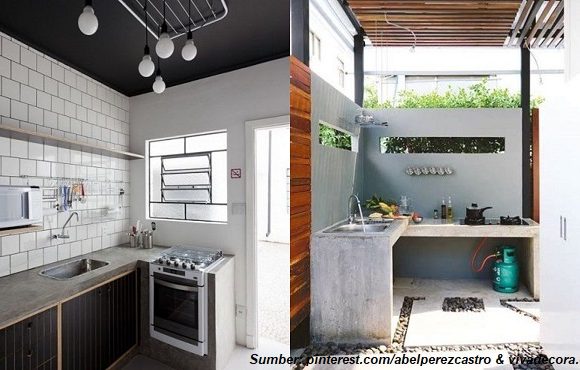 meja dapur cor