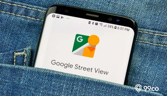 menghapus foto rumah di google street view