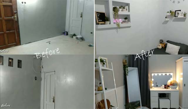 makeover kamar minimalis 3x3
