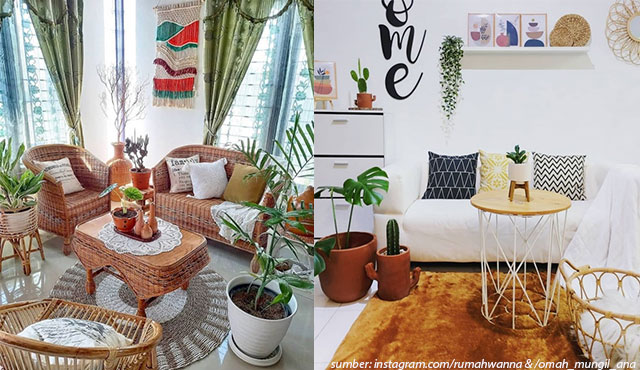7 Desain Ruang Tamu Sederhana yang Penuh Tanaman Segar | Mudah Ditiru!