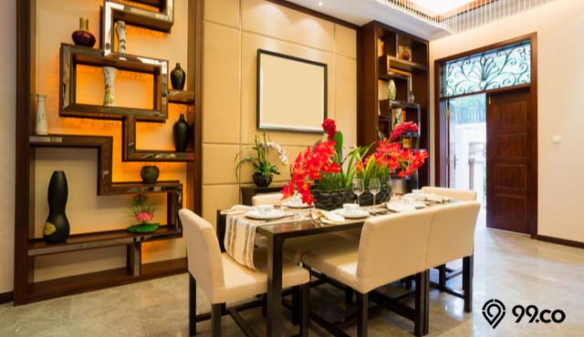desain ruang makan oriental