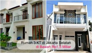 7 Rekomendasi Rumah di Jakarta Selatan dengan 3 Kamar Tidur Termurah. Enggak sampai Rp1,5 Miliar!