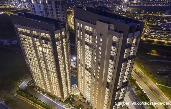 apartemen tipe 1 br casa de parco
