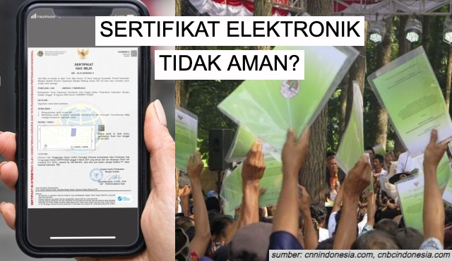 keamanan sertifikat tanah elektronik