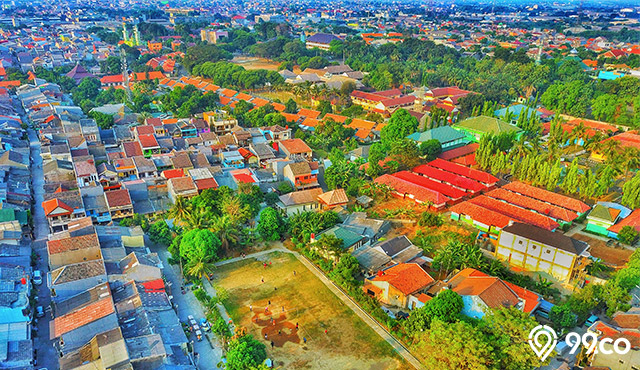 pemandangan bekasi timur dari atas