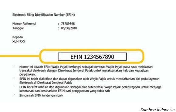 Cara Membuat EFIN online pajak