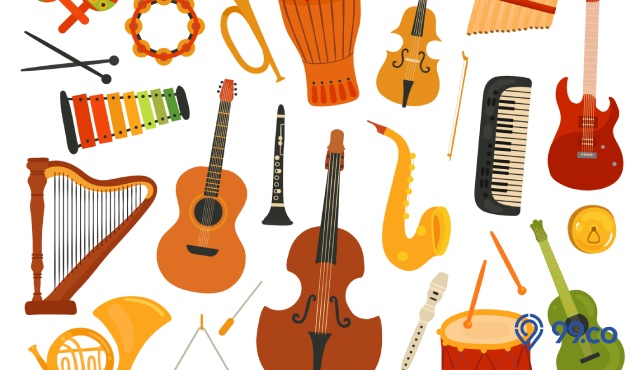 contoh alat musik melodis