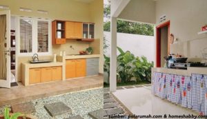desain dapur minimalis terbuka dibelakang rumah