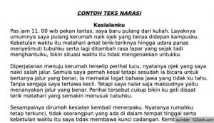 contoh teks narasi