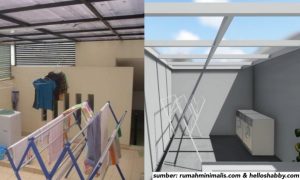 dak jemuran rumah minimalis
