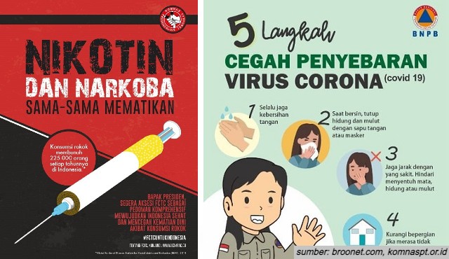 contoh poster sederhana lengkap