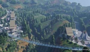 jembatan kaca gantung di gunung bromo