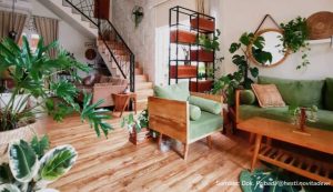 Potret Hunian dengan Konsep Interior Natural. Bagai Membawa Hutan ke Dalam Rumah!