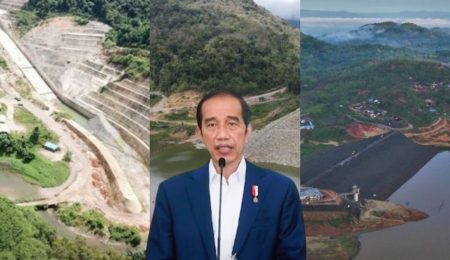 bendungan yang akan diresmikan