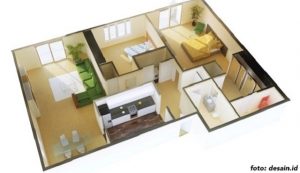 5 Inspirasi Desain Rumah 6×9 2 Kamar Tidur untuk Keluarga Kecil. Modern & Minimalis!