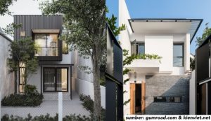 desain rumah industrial 2 lantai