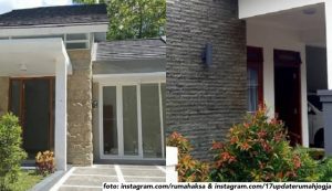 teras rumah batu alam terbaru
