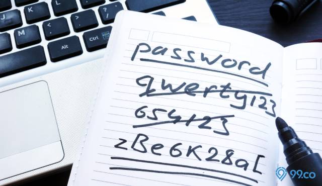 cara melihat kata sandi email