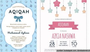 10 Contoh Undangan Aqiqah untuk Bayi yang Aesthetic dan Menarik. Mudah Dicontoh!