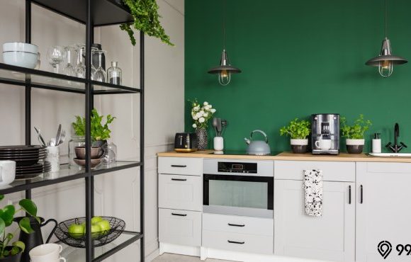 dapur warna hijau
