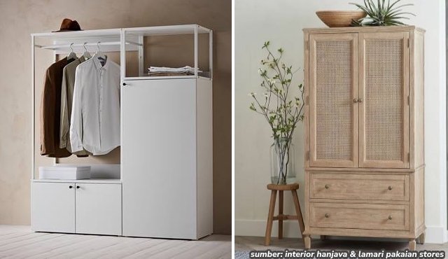 7 Desain Lemari Pakaian untuk Kamar Sempit, Cocok Guna Menyiasati Ruang. Kamar Terasa Lega!