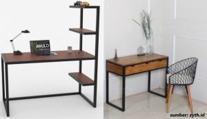 7 Model Meja Kerja Industrial yang Unik dan Modern Terbaru. Pilihan Furnitur Masa Kini!