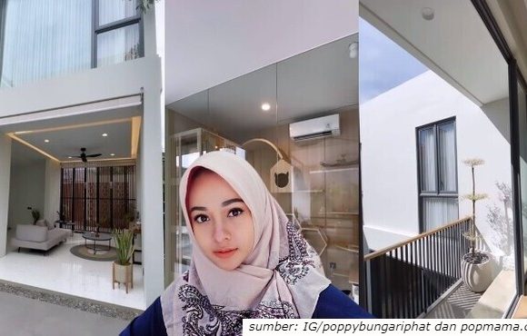 potret rumah artis FTV, Poppy Bunga