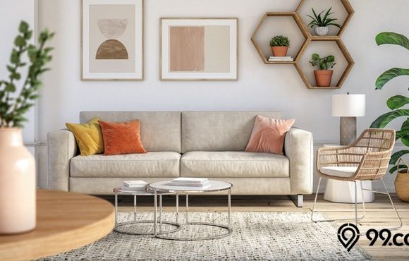 desain ruangan dengan warna earth tone
