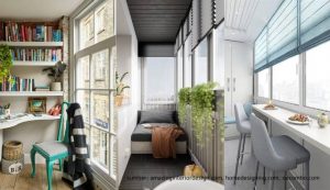 7 Inspirasi Desain Balkon Tertutup Multifungsi untuk Hunian. Mana yang Paling Menarik?