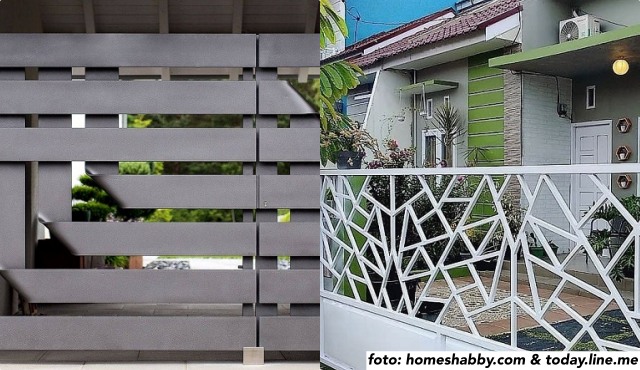model pagar besi unik
