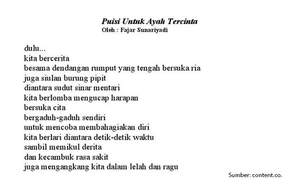 18 Puisi Ayah Terbaik Singkat yang Penuh Makna dan Menyentuh Hati. Bikin Nangis!