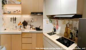5 Inspirasi Desain Dapur Apartemen Kecil Bergaya Japandi ala Instagramer. Ukurannya Mungil tapi Estetis!