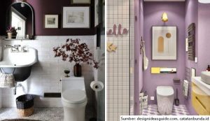 7 Inspirasi Desain Kamar Mandi Minimalis Warna Ungu yang Elegan dan Unik. Sentuhan Manis untuk Hunian Modern!
