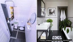 8 Ide Desain Kamar Mandi Hitam Putih Sederhana. Nuansanya Maskulin & Menawan!