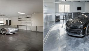 keramik garasi mobil mewah