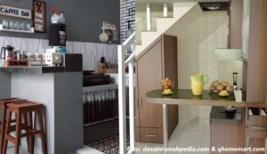 7 Inspirasi Desain Dapur Mini Bar di Bawah Tangga yang Minimalis. Simpel, Unik, dan Fungsional!