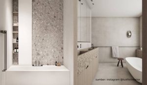 8 Inspirasi Desain Kamar Mandi Bathtub Minimalis Simpel, Tapi Mewah!