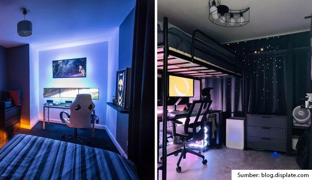 desain kamar tidur gaming