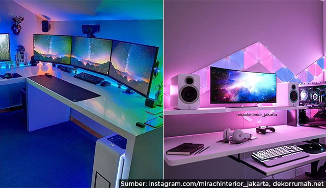 8 Inspirasi Desain Meja Gaming Minimalis Paling Populer 2022. Nyaman Banget!