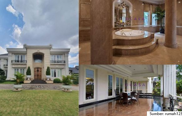 Bak Istana Bangsawan Inggris, Intip Potret Rumah Mewah di Pondok Indah Jakarta yang Dijual Seharga Rp300 Miliar!