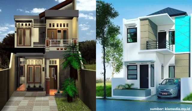 rumah minimalis 2 lantai type 36 pojok