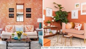 8 Inspirasi Desain Ruang Tamu Orange yang Memukau. Bikin Cantik Tampilan Rumah!